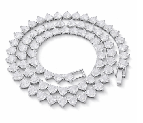Signature Heart Tennis Necklace