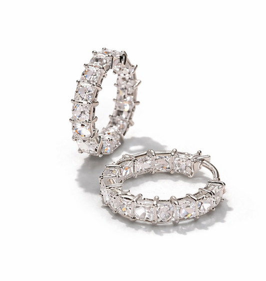 Crystal Halo Hoops