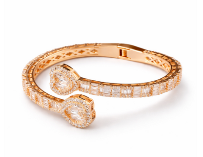 Infinity Hearts Cuff Bracelet