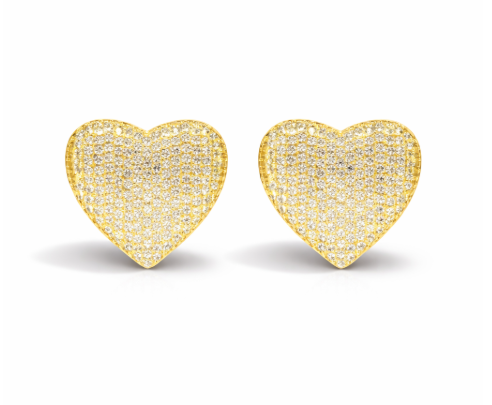 Heart Stud Earrings