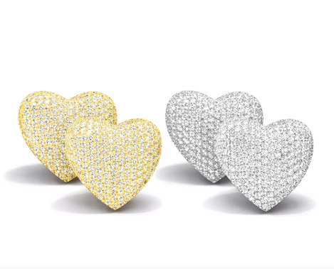 Heart Stud Earrings