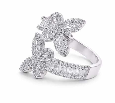 Crystal Butterfly Ring