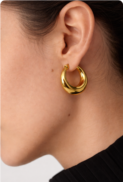  Chunky Gold Hoops