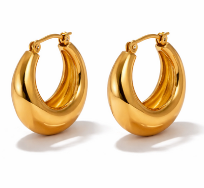  Chunky Gold Hoops